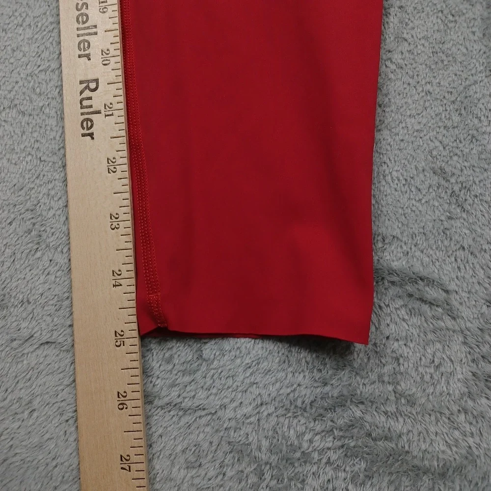 Lululemon Leggings Womens 8 Red Activewear Casual Pull On Pocket